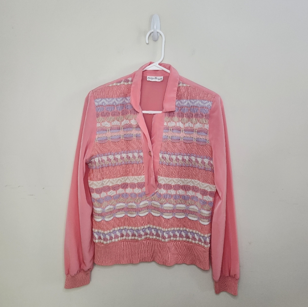 Women's Vintage Philippe Marques Blouse Sz Small /8